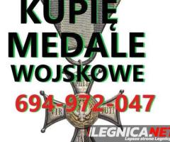 KUPIĘ WOJSKOWE ODZNACZENIA,ODZNAKI,MEDALE,ORDERY TELEFON 694972047 - 1