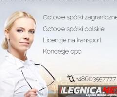 Gotowe Agencje Pośrednictwa Pracy GOTOWA LICENCJA NA SPEDYCJE, Spółki transportowe,