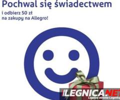 pochwal się świadectwem i zgarnij bon do allegro